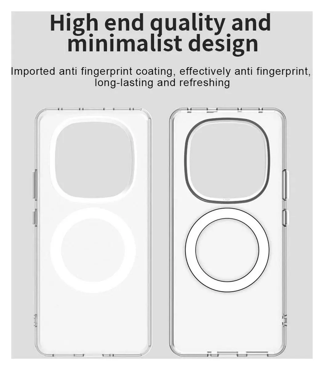 Selected MagSafe Backcover Xiaomi Poco X7 / Redmi Note 14 Pro 5G - Transparant - afbeelding 6 van 6