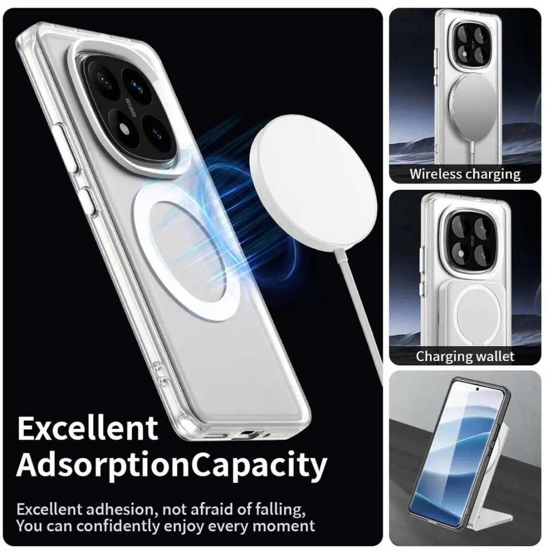 Selected MagSafe Backcover Xiaomi Poco X7 / Redmi Note 14 Pro 5G - Transparant
