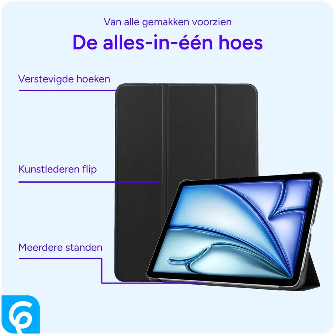 Selected by GSMpunt.nl Tablethoes Apple iPad Air 11 2024 - Zwart