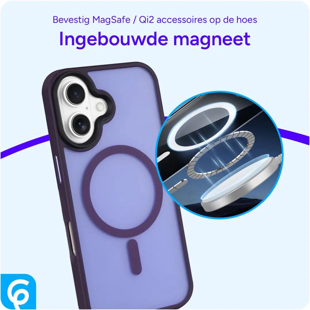 Selected Hoesje iPhone 16 MagSafe Mat Paars