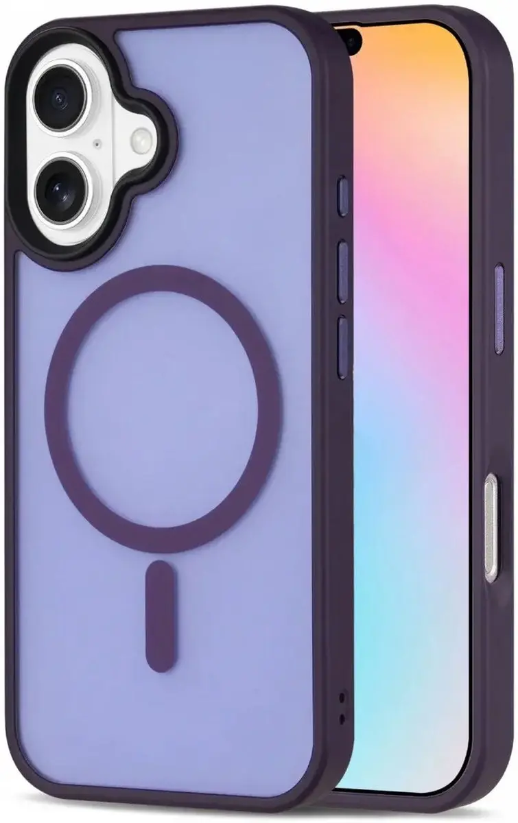 Selected Hoesje iPhone 16 MagSafe Mat Paars