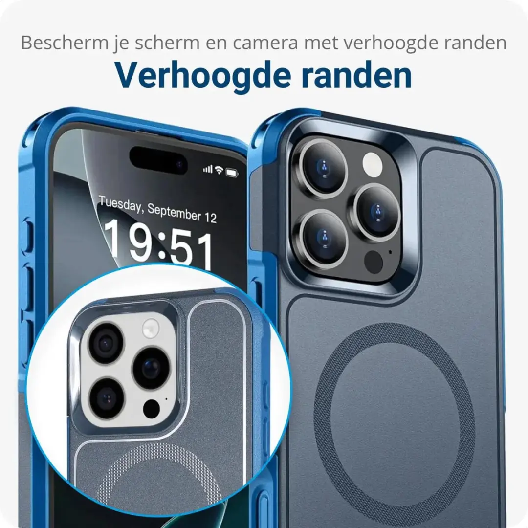 Selected by GSMpunt.nl iPhone 16 Pro Hoesje Blauw - MagSafe