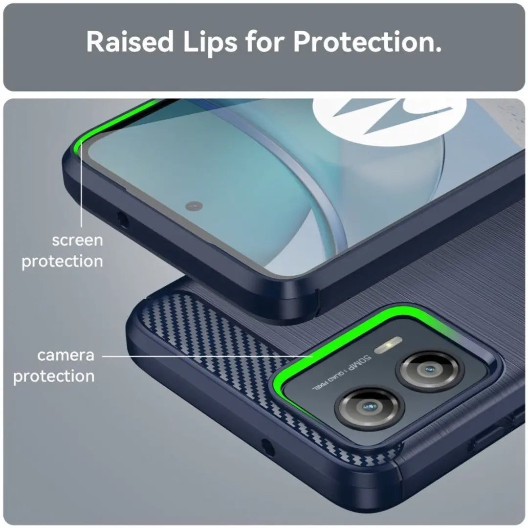Selected TPU Hoesje Motorola Moto G53 - Blauw