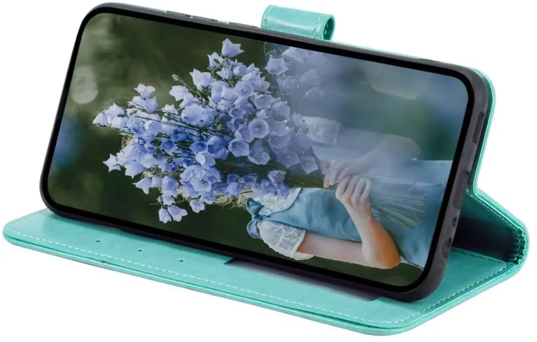 Selected Hoesje Samsung Galaxy A37 Mandala - Groen - 3 Pasjes