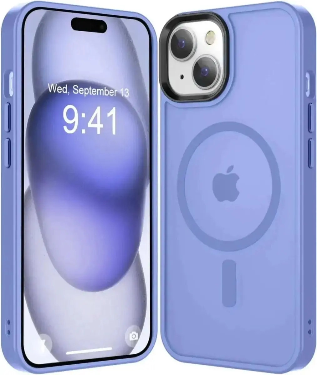 Selected Hoesje iPhone 15 MagSafe Blauw