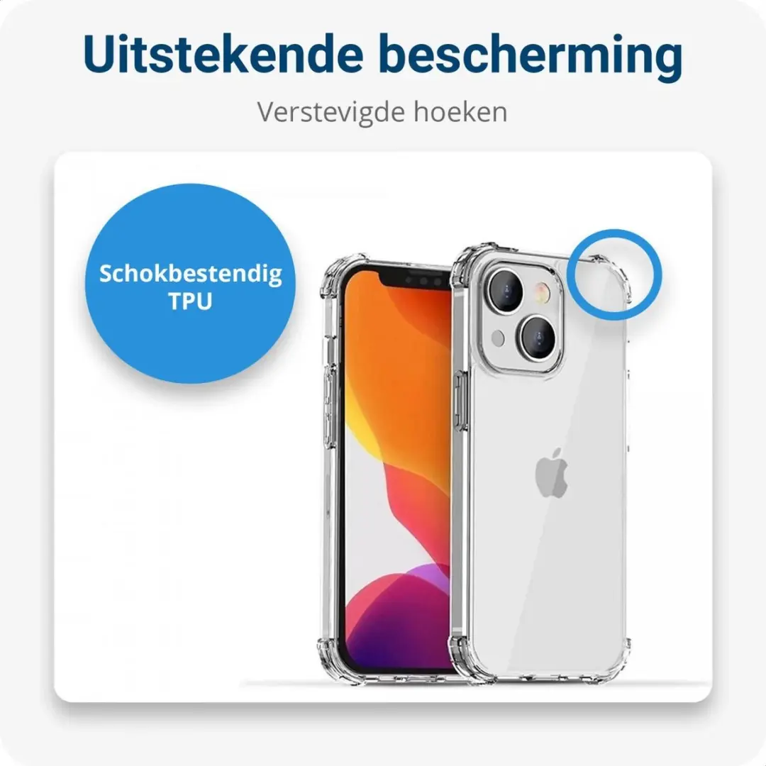 Selected Schokbestendig Hoesje iPhone 15 - Transparant