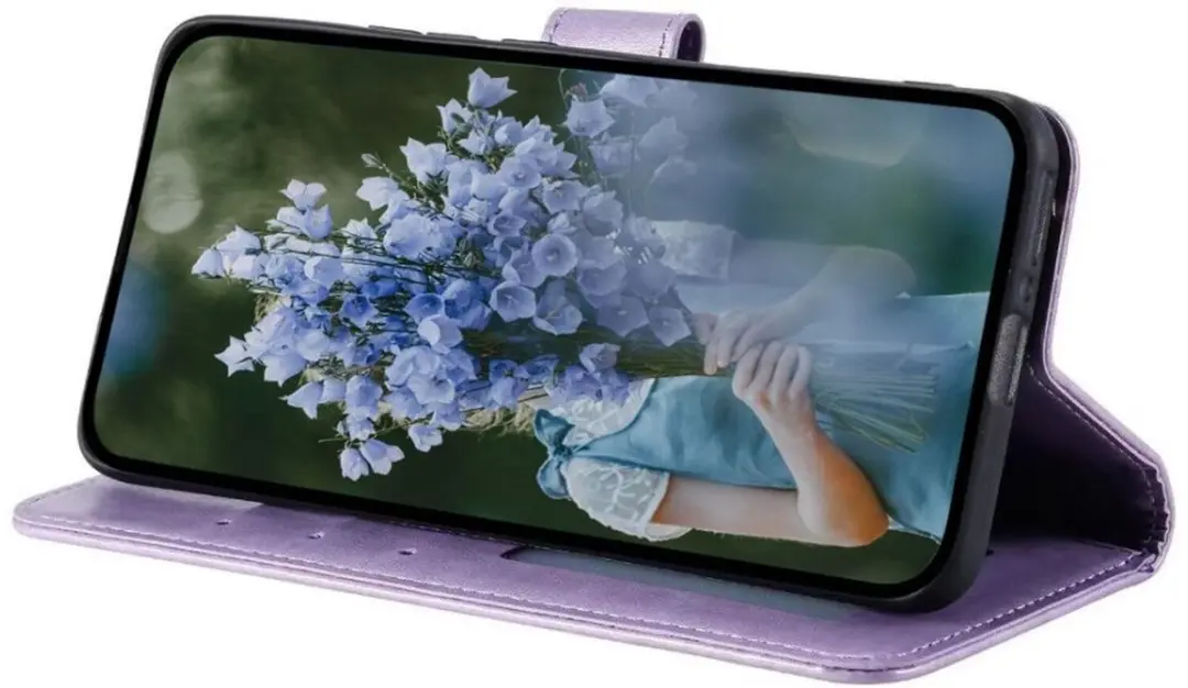 Selected Motorola Moto G86 Mandala Hoesje - Paars - 3 Pasjes - afbeelding 6 van 6