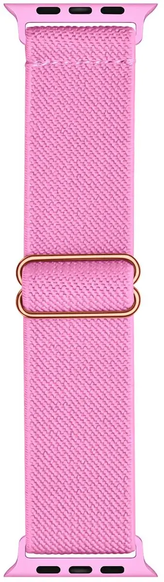 Selected SBG Nylon Horlogeband Apple Watch - Roze - 42/44/45/46/49mm