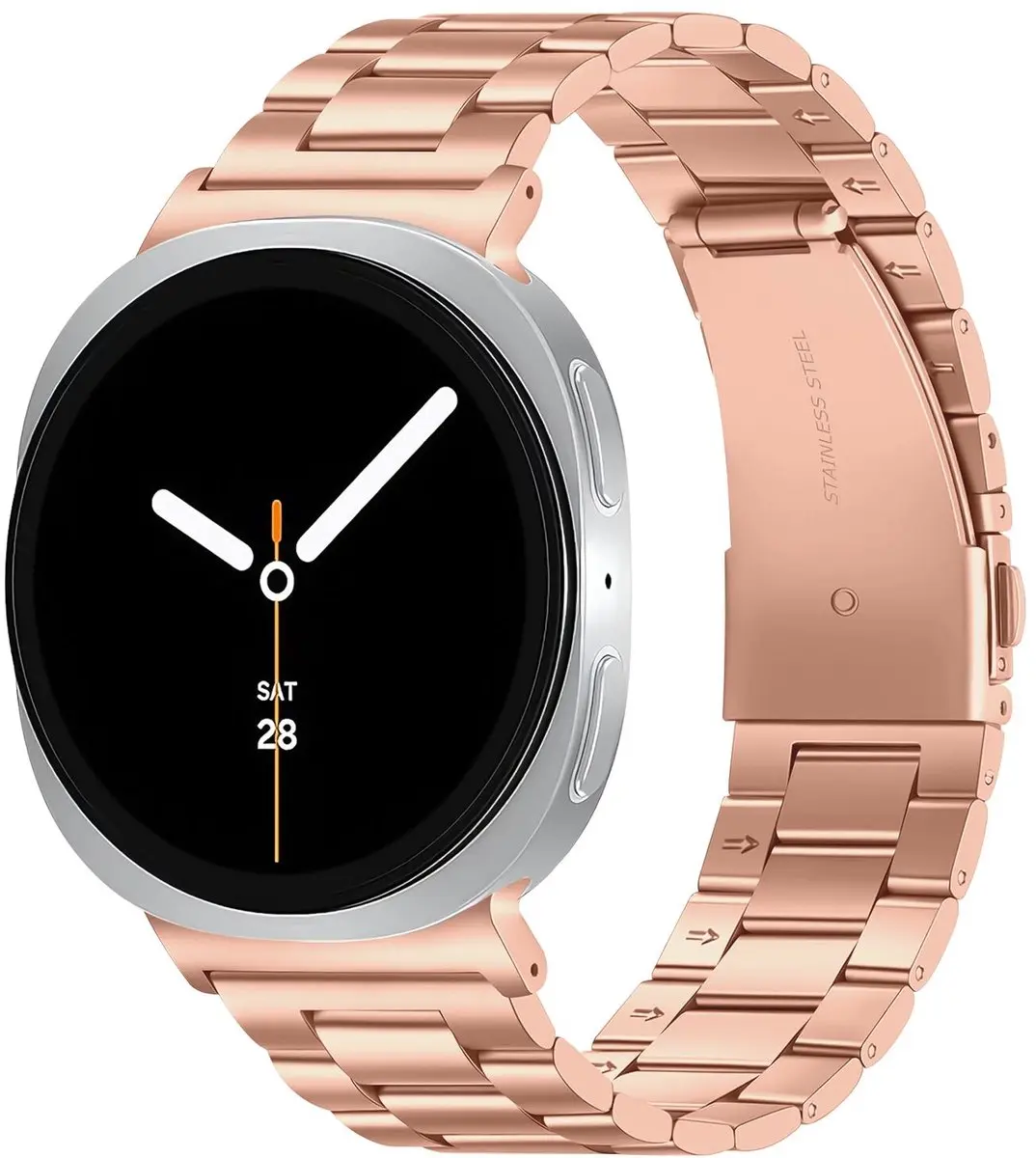 Selected SBG RVS Schakelbandje Samsung Galaxy Watch 9/8
