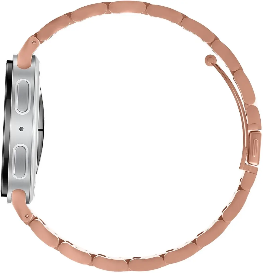 Selected SBG RVS Schakelbandje Samsung Galaxy Watch 9/8 - Roze Goud