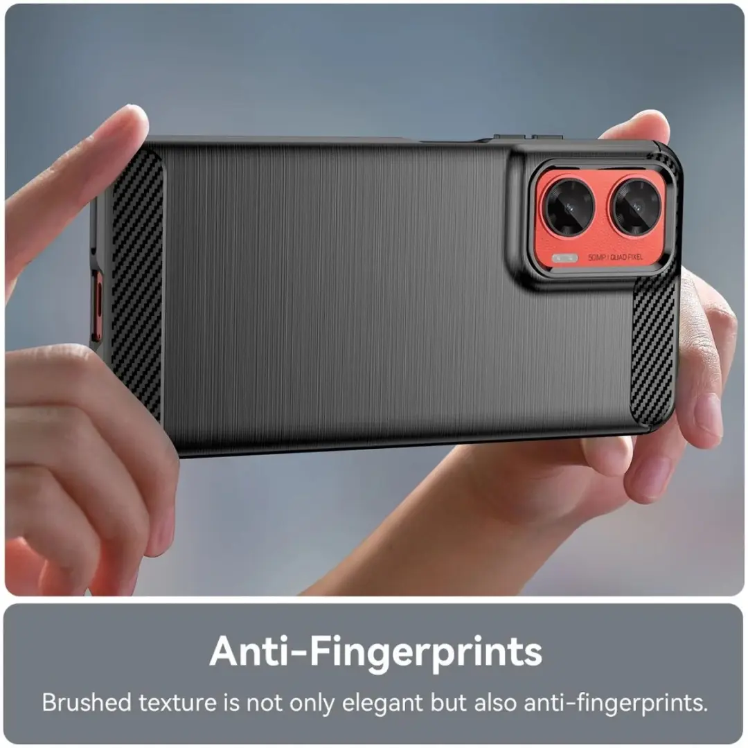 Selected TPU Hoesje Motorola Moto G35 - Zwart