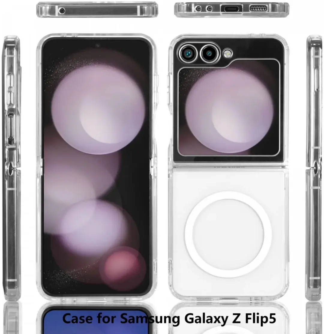 Selected Hoesje Samsung Galaxy Z Flip 5 MagSafe Transparant