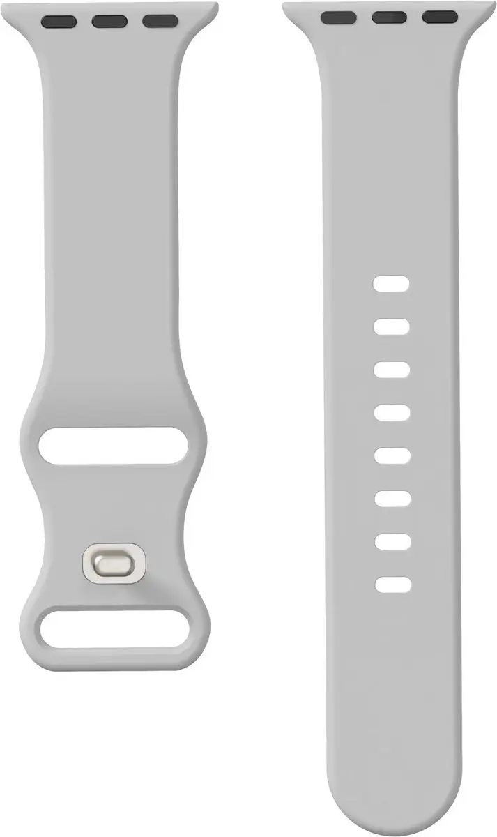 Selected SBG Siliconen Bandje Apple Watch 3 Stuks - 42/44/45mm - Zwart/Wit/Grijs
