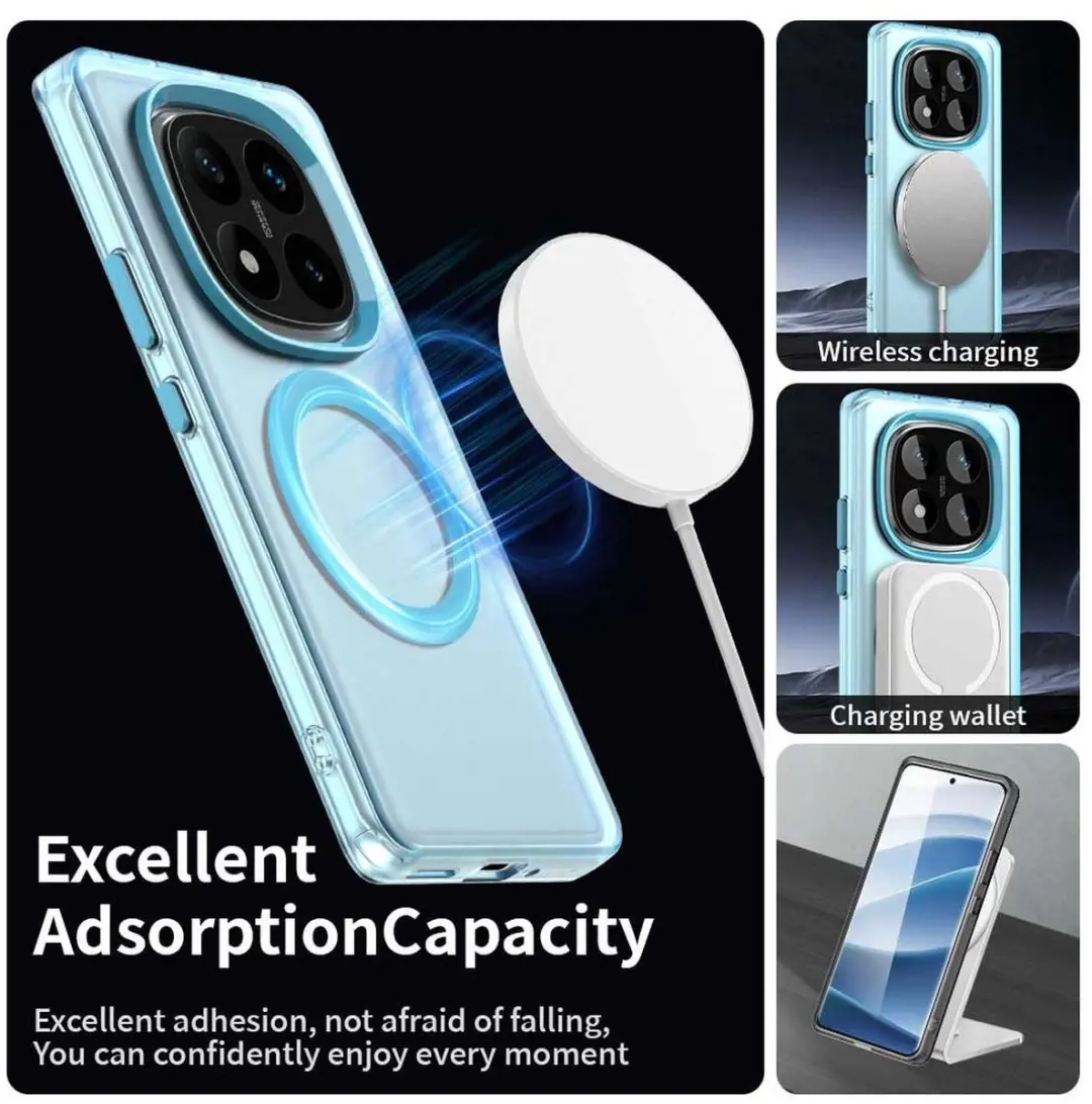 Selected MagSafe Backcover Xiaomi Poco X7/Redmi Note 14 Pro 5G - Blauw - afbeelding 6 van 6