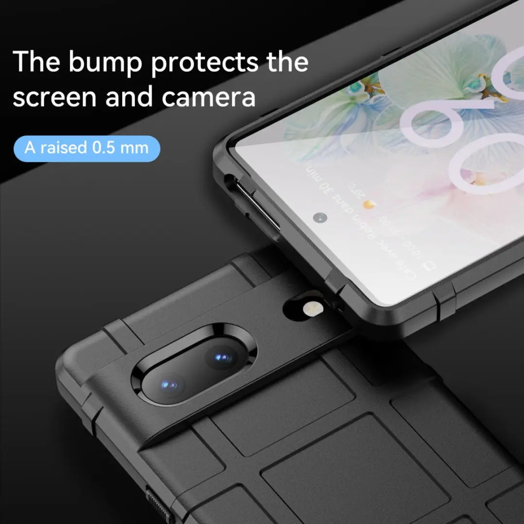 Selected Rugged Shield Hoesje Google Pixel 7 - Zwart