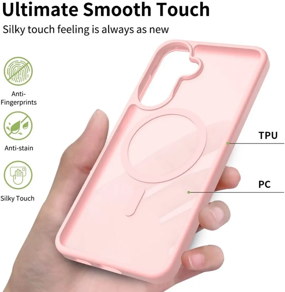 Selected Hoesje Samsung Galaxy A57 MagSafe Roze - Matte