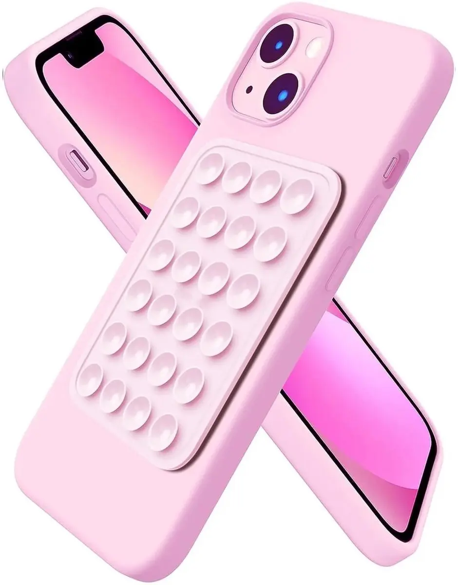 Selected SBG Siliconen Telefoonsticker Roze - Universeel