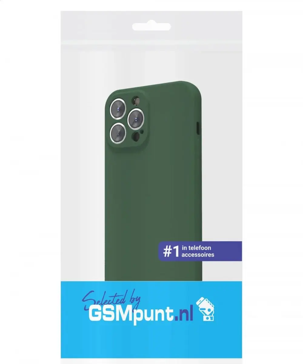 Selected by GSMpunt Apple iPhone 13 Pro Max Hoesje - Dun TPU Donkergroen
