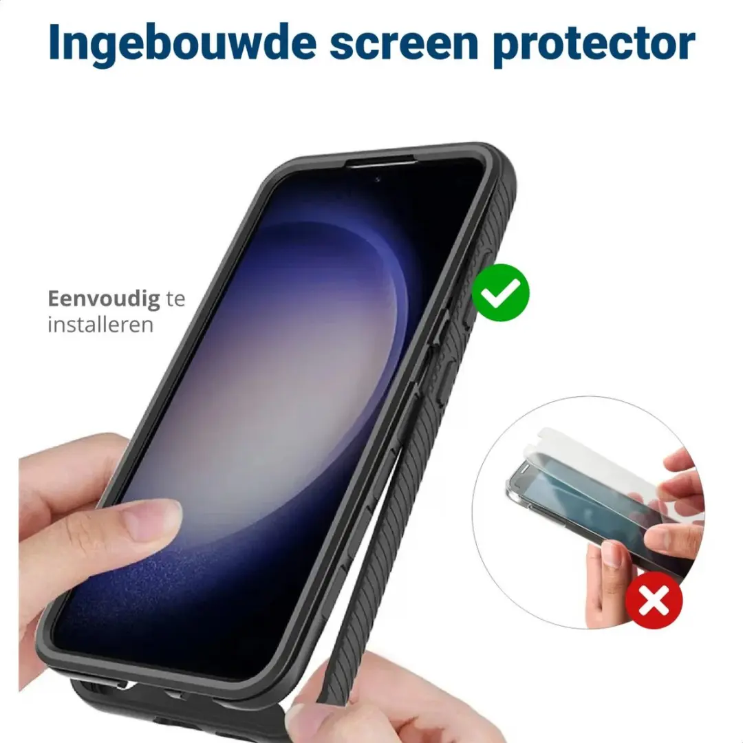 Selected Hoesje Samsung Galaxy A35 Blauw - Full Protect