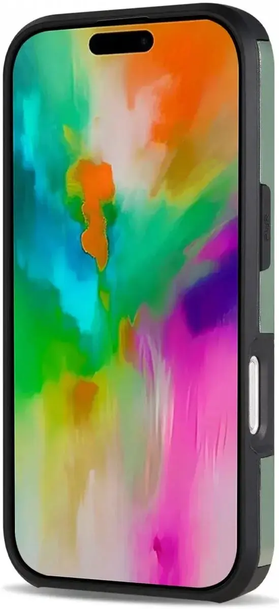 Selected Hoesje iPhone 16 Pro Kaarthouder Groen