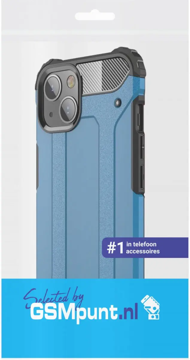 Selected Hoesje iPhone 13 Mini Hybride Blauw