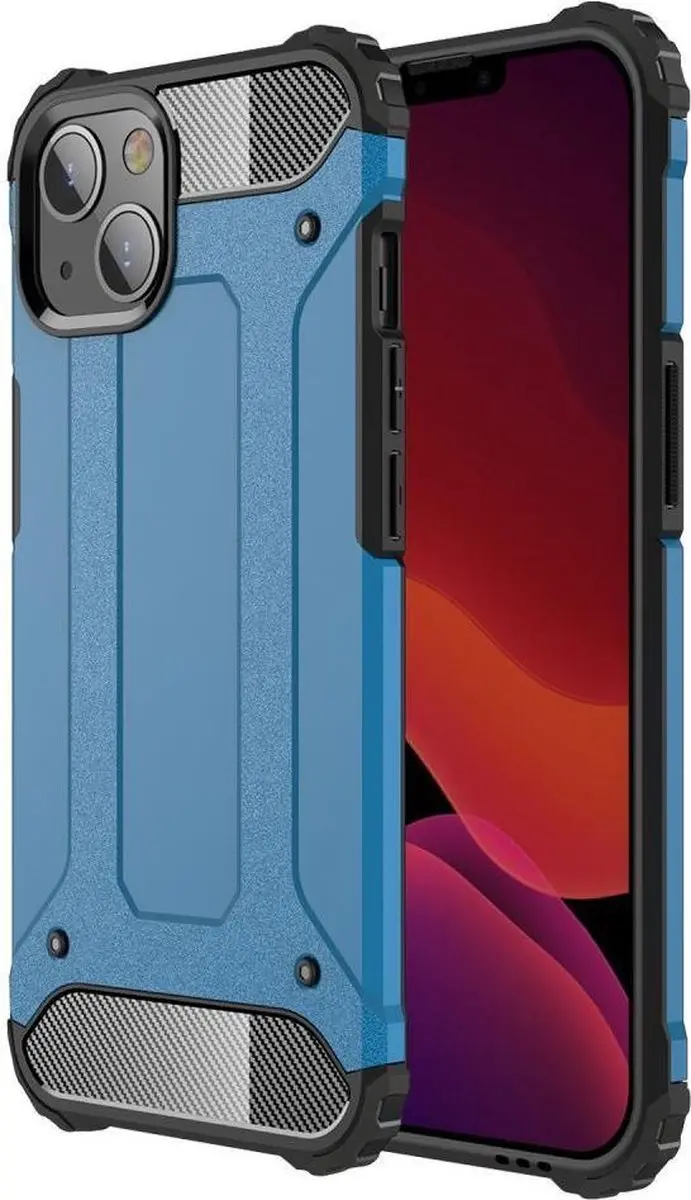 Selected Hoesje iPhone 13 Mini Hybride Blauw