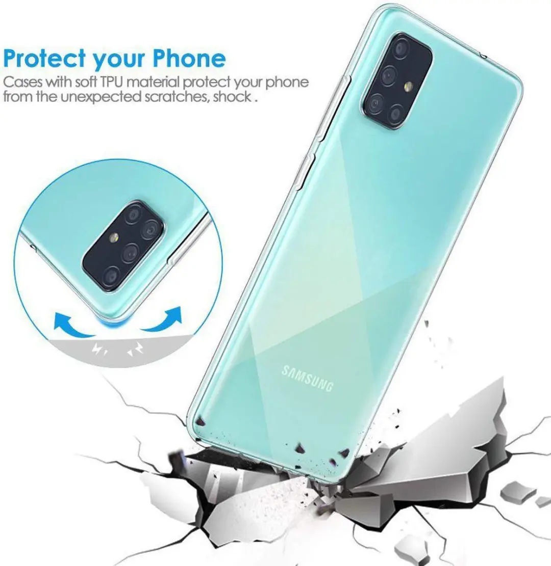 Selected Transparant TPU Hoesje Samsung Galaxy A51
