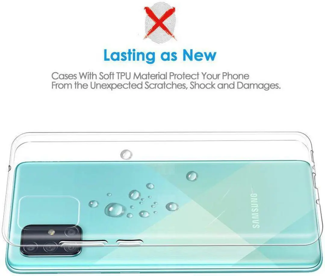 Selected Transparant TPU Hoesje Samsung Galaxy A51 - afbeelding 6 van 6