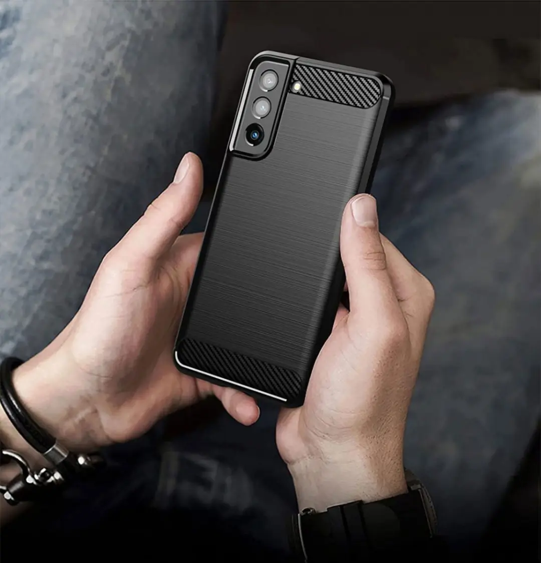 Selected TPU Hoesje Samsung Galaxy S21 FE - Zwart