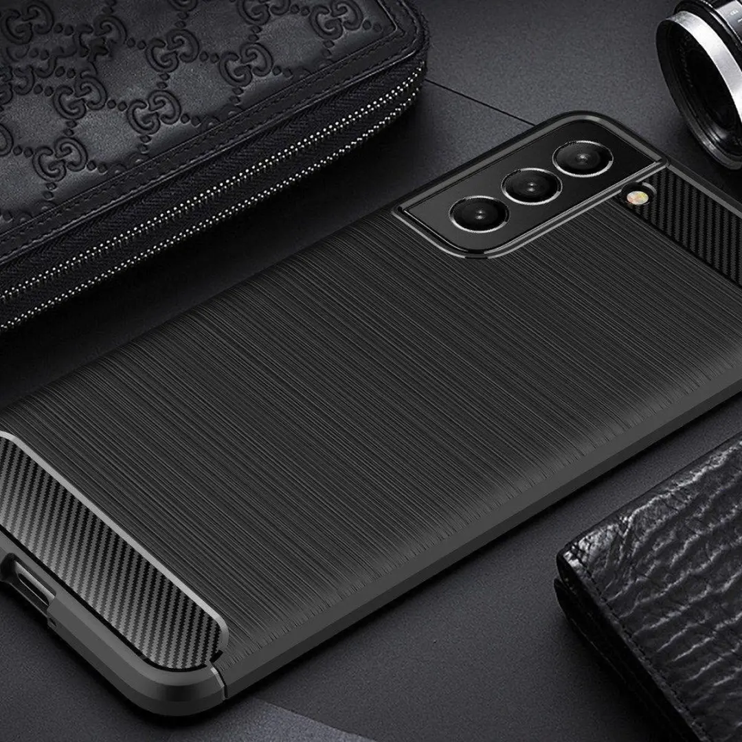 Selected TPU Hoesje Samsung Galaxy S21 FE - Zwart