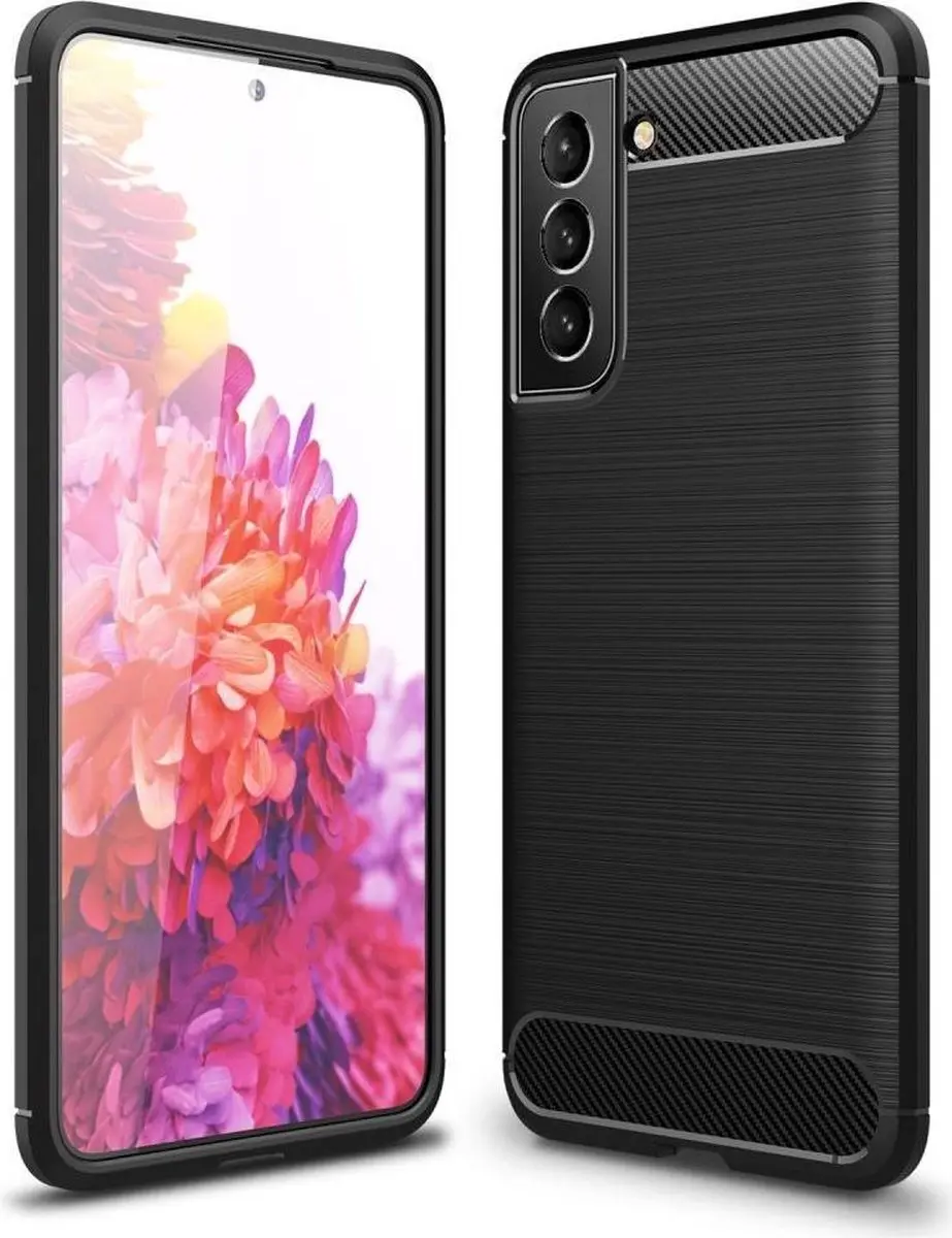 Selected TPU Hoesje Samsung Galaxy S21 FE - Zwart