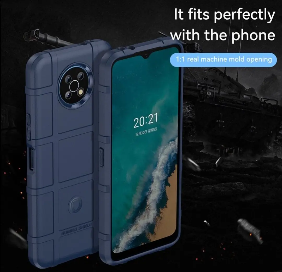 Selected Rugged Shield Hoesje Nokia G50 - Blauw