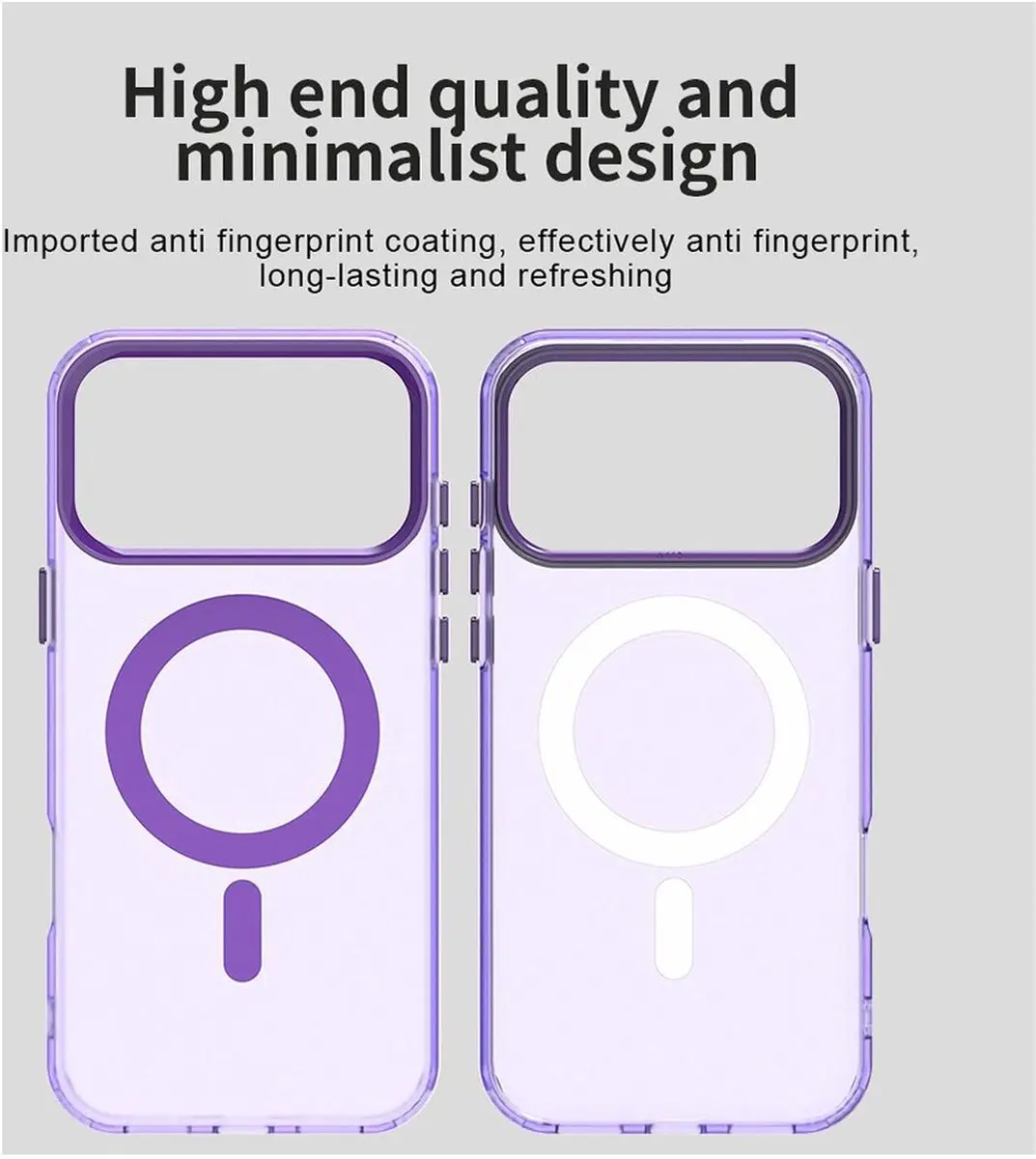 Selected MagSafe Backcover iPhone 17 Pro - Paars & Transparant