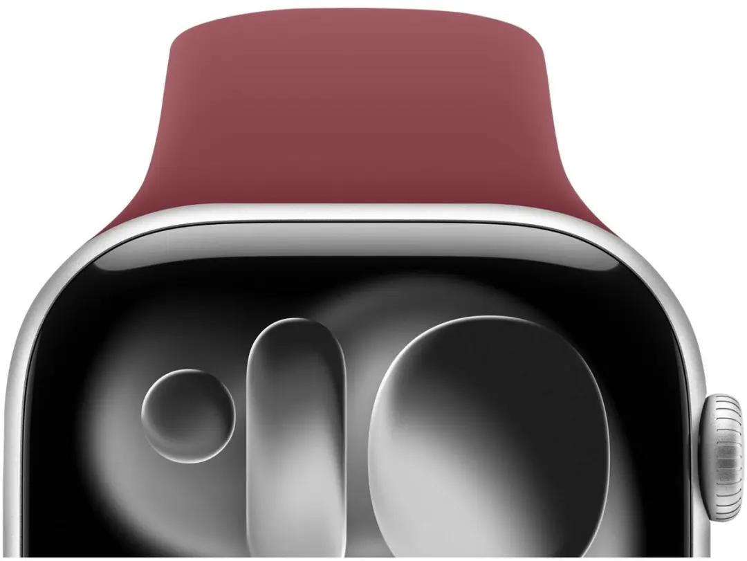 Selected SBG Siliconen Bandje Apple Watch 11 42mm - Bordeaux