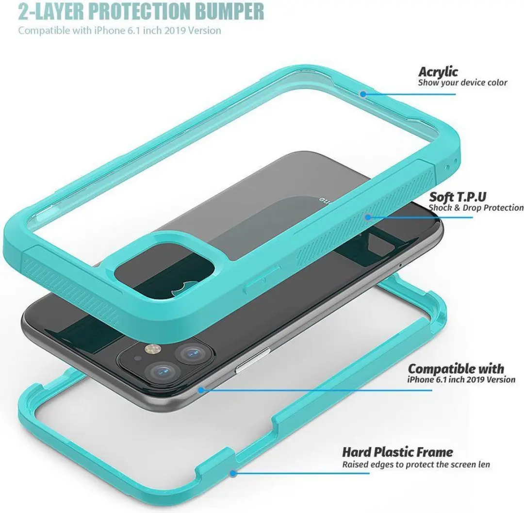 Selected Hoesje Hybride Full Protect iPhone 11 - Groen