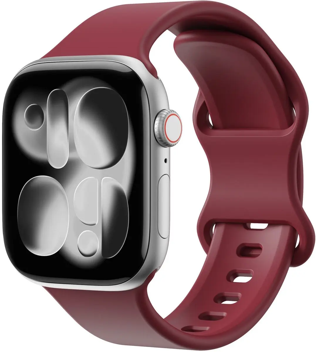 Selected SBG Siliconen Horlogebandje Apple Watch - 38-42mm - Bordeaux
