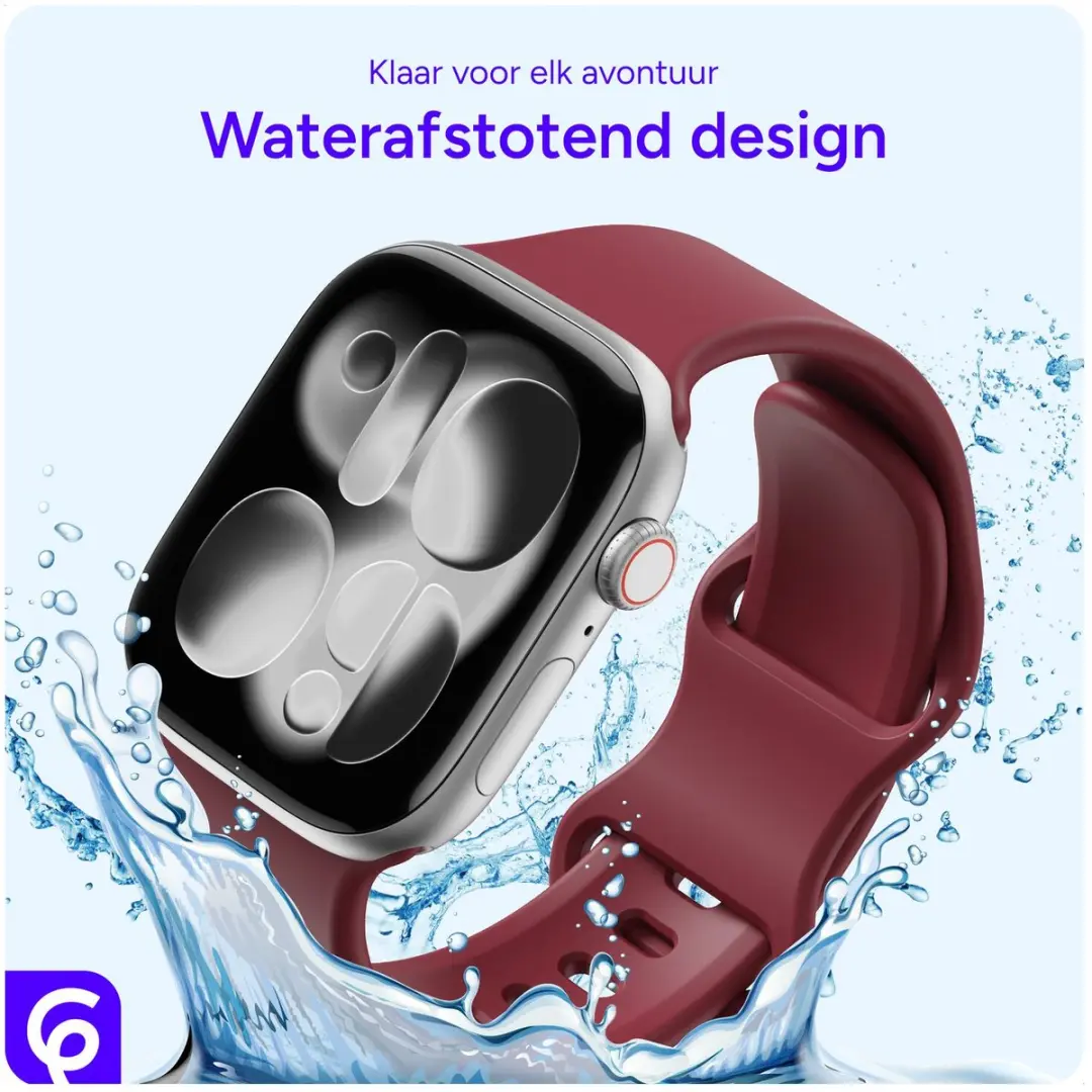 Selected SBG Siliconen Horlogebandje Apple Watch - 38-42mm - Bordeaux