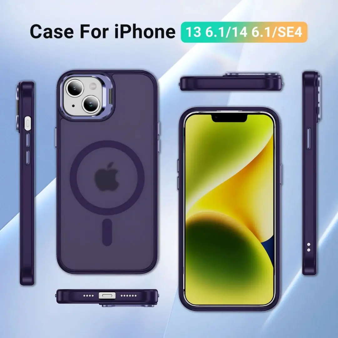 Selected by GSMpunt Hoesje iPhone 13/14 - MagSafe & Qi2 - Paars