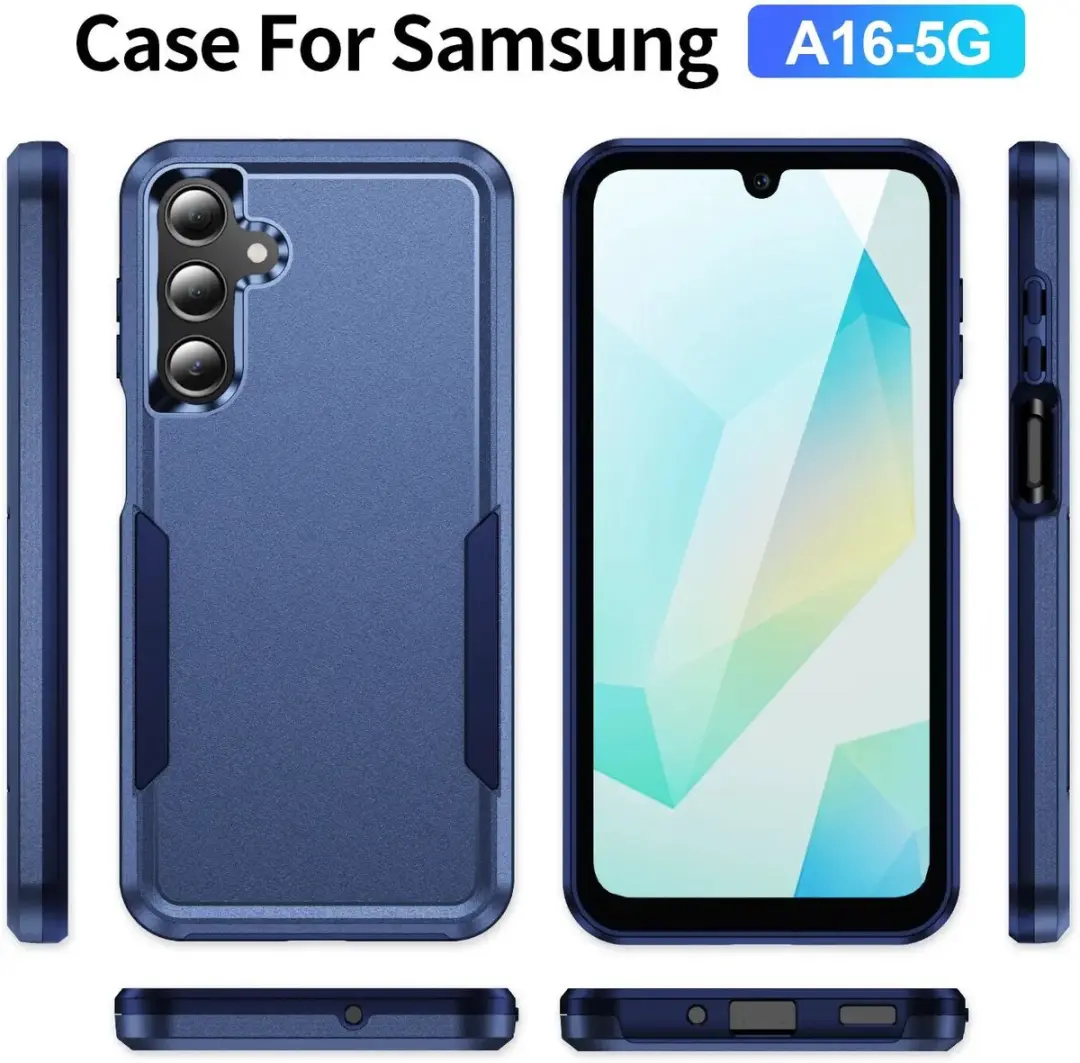 Selected Back Cover Rugged Hoesje Samsung Galaxy A16 - Blauw