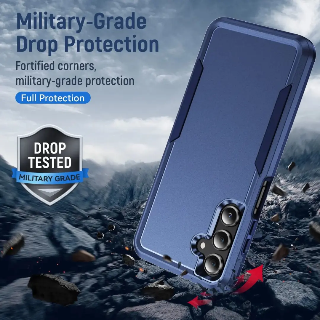 Selected Back Cover Rugged Hoesje Samsung Galaxy A16 - Blauw