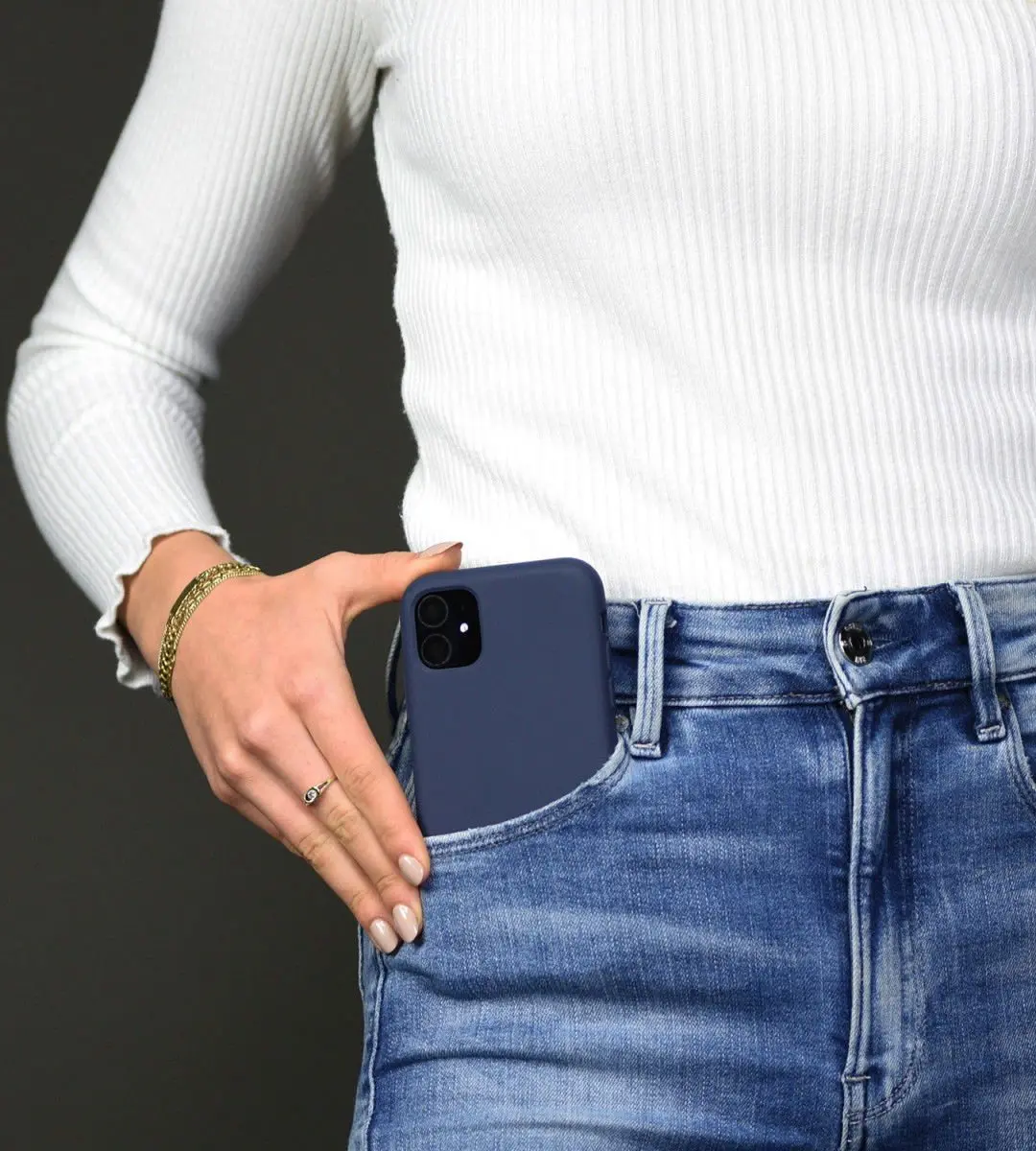 Selected Siliconen Hoesje Samsung Galaxy S22 - Blauw