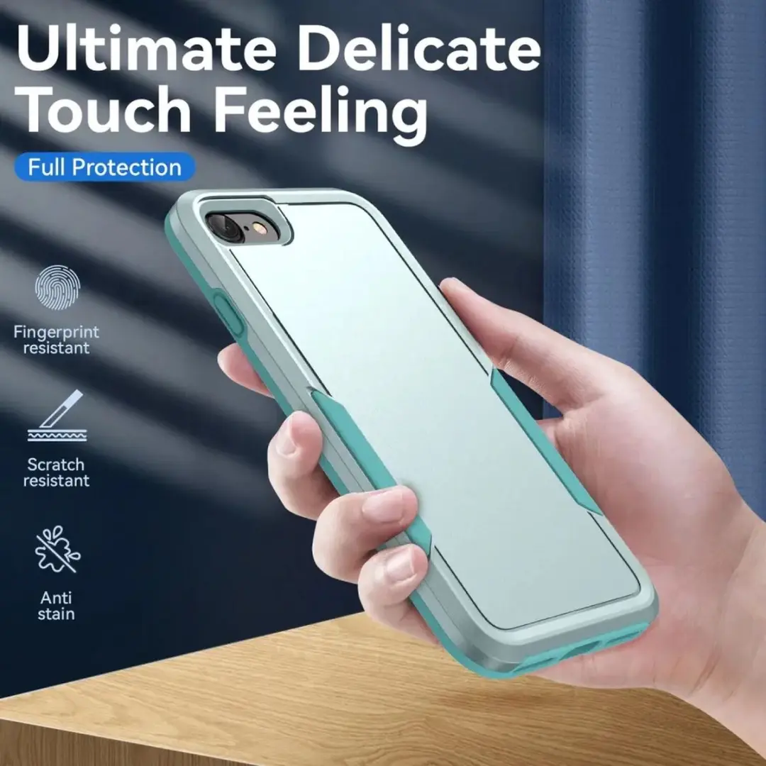 Selected Back Cover iPhone 16e/17e Rugged Hoesje - Groen
