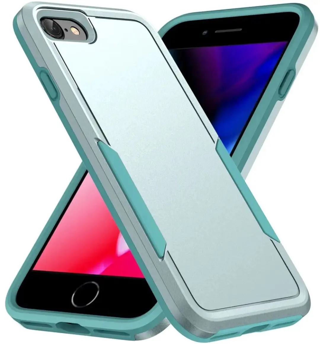 Selected Back Cover iPhone 16e/17e Rugged Hoesje - Groen