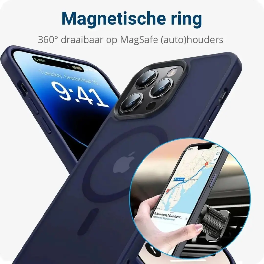 Selected by GSMpunt.nl iPhone 14 Pro Max Hoesje - Donkerblauw - afbeelding 6 van 6