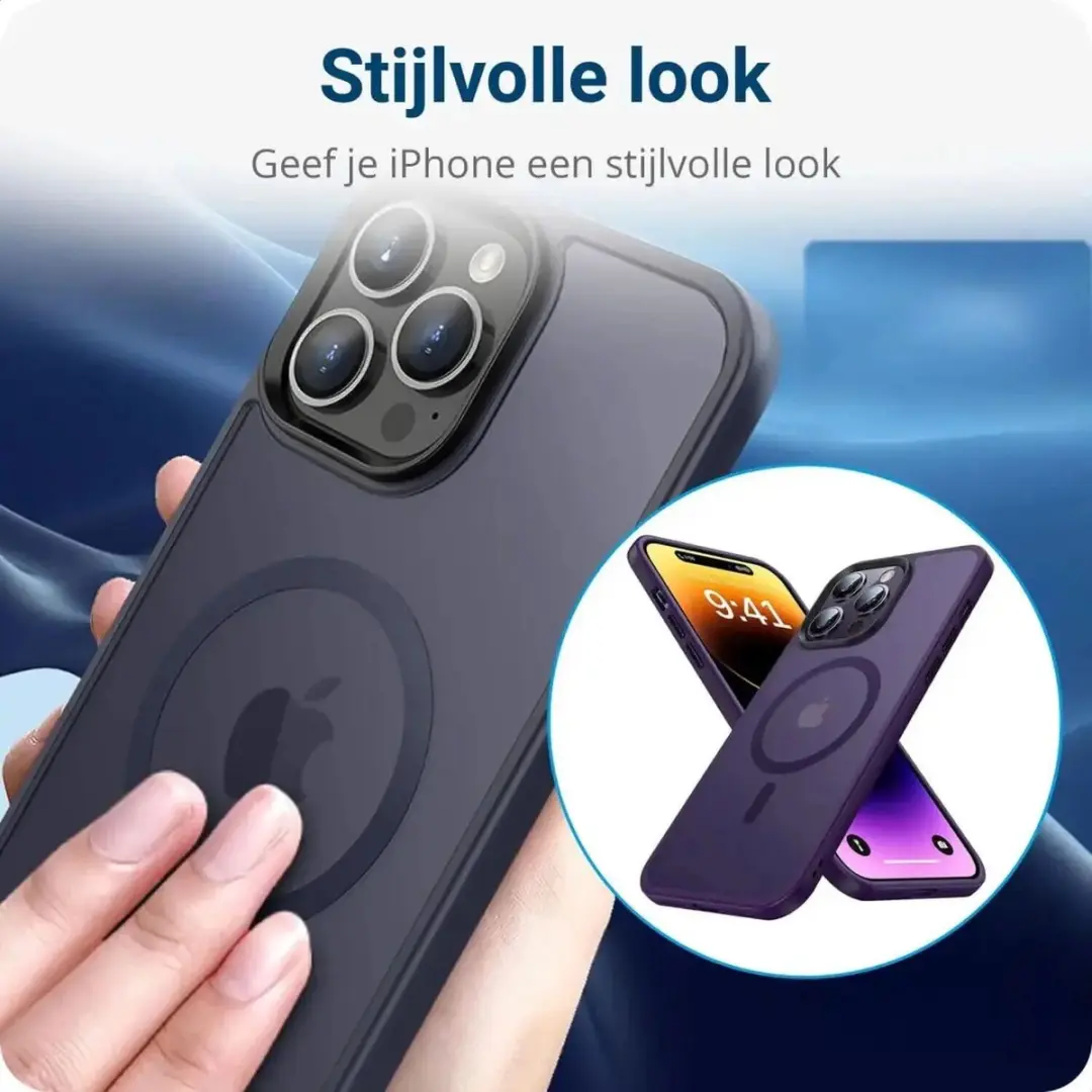 Selected by GSMpunt.nl iPhone 14 Pro Max Hoesje - Donkerblauw