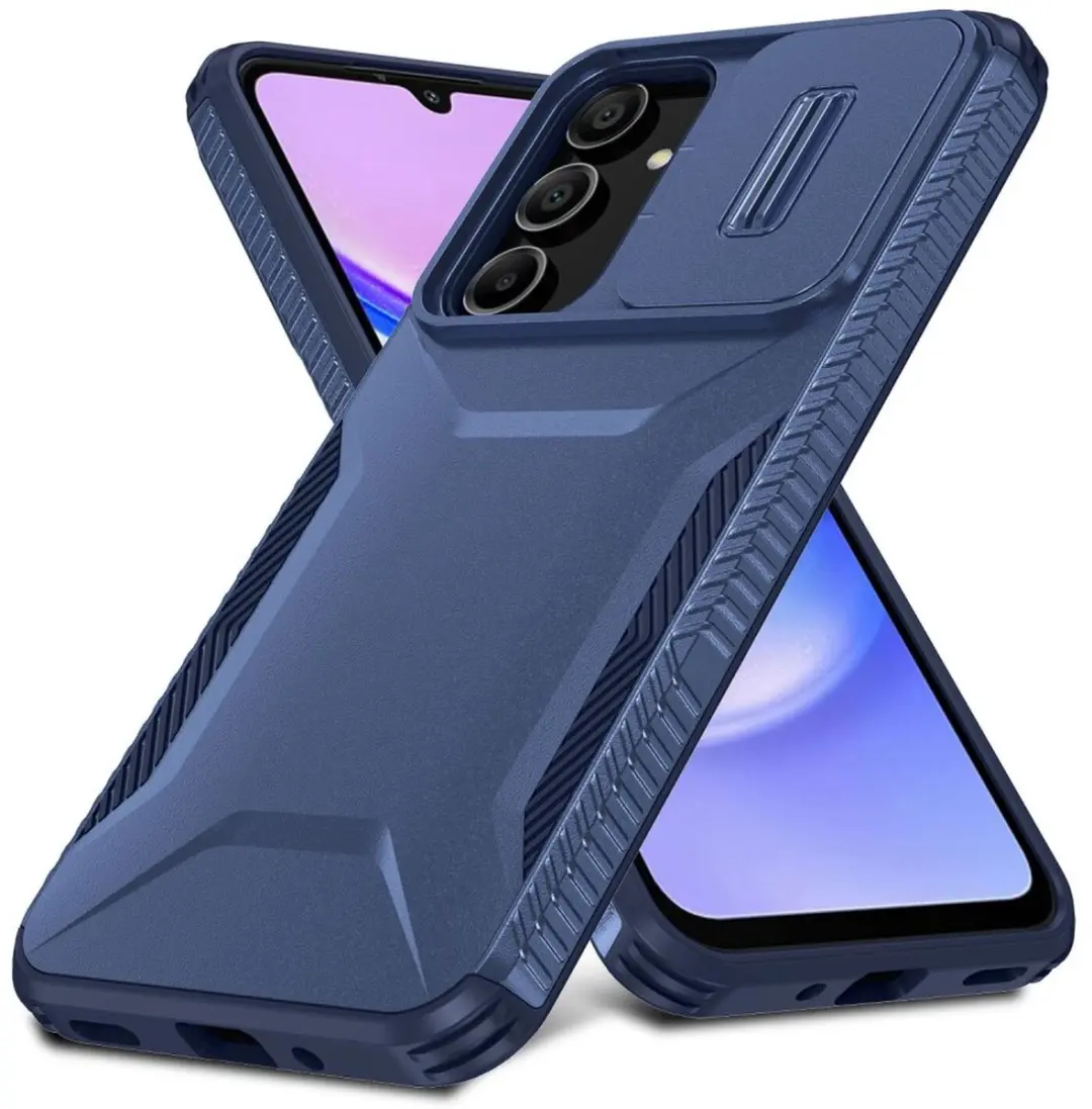 Selected Hoesje Samsung Galaxy A16 Blauw - Camera Slider