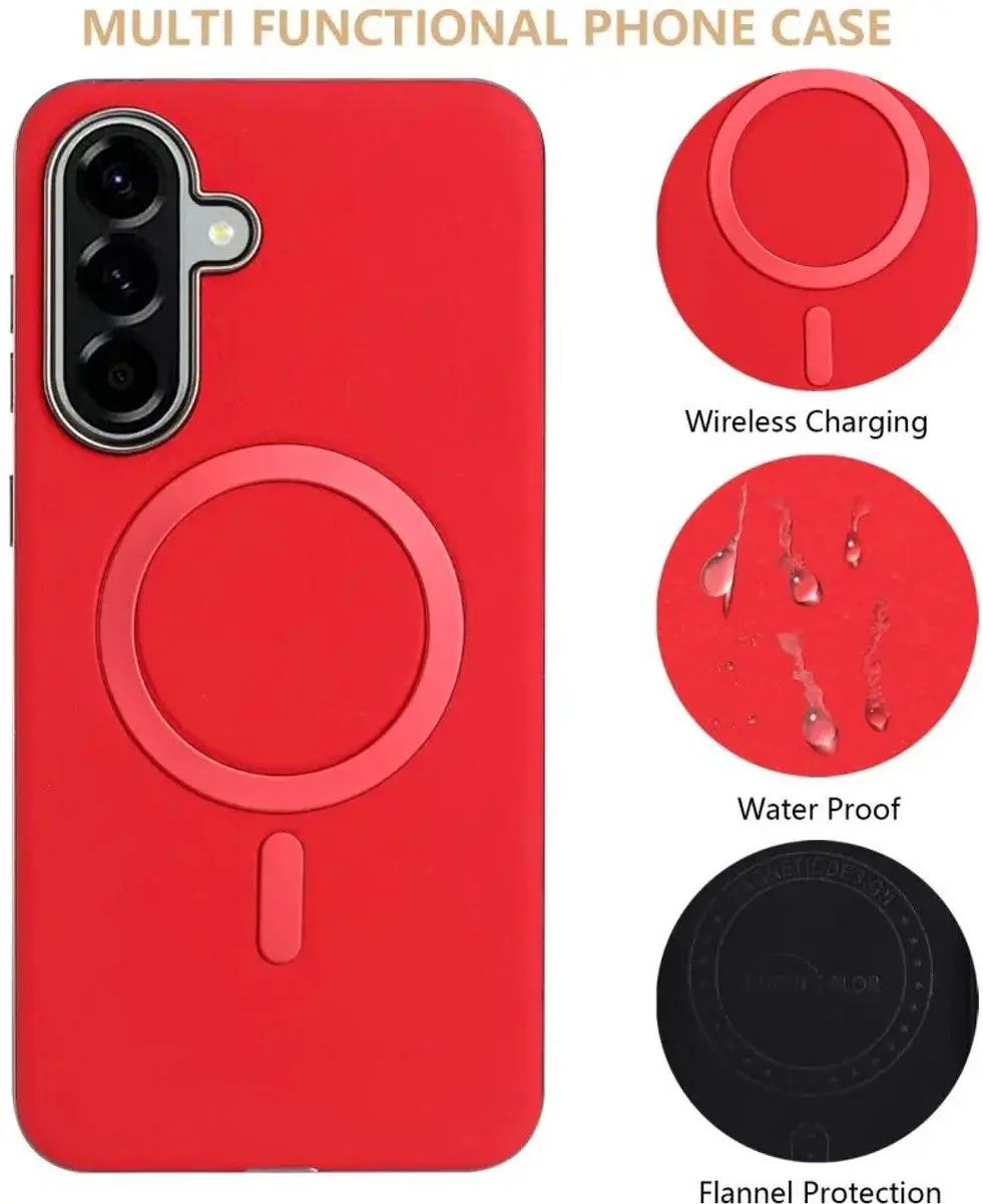 Samsung Galaxy A56 MagSafe Hoesje - Rood - afbeelding 6 van 6