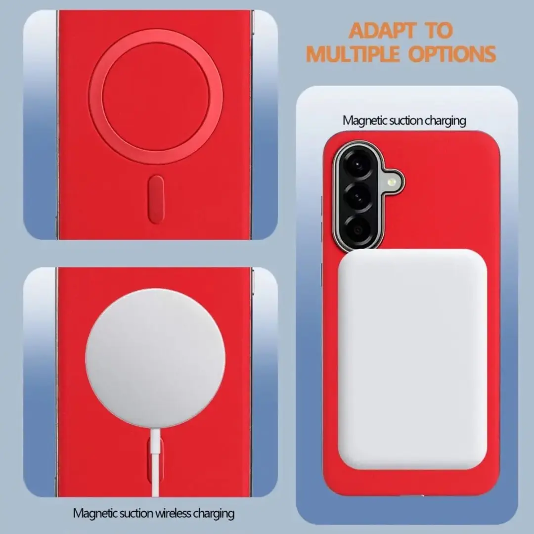 Samsung Galaxy A56 MagSafe Hoesje - Rood