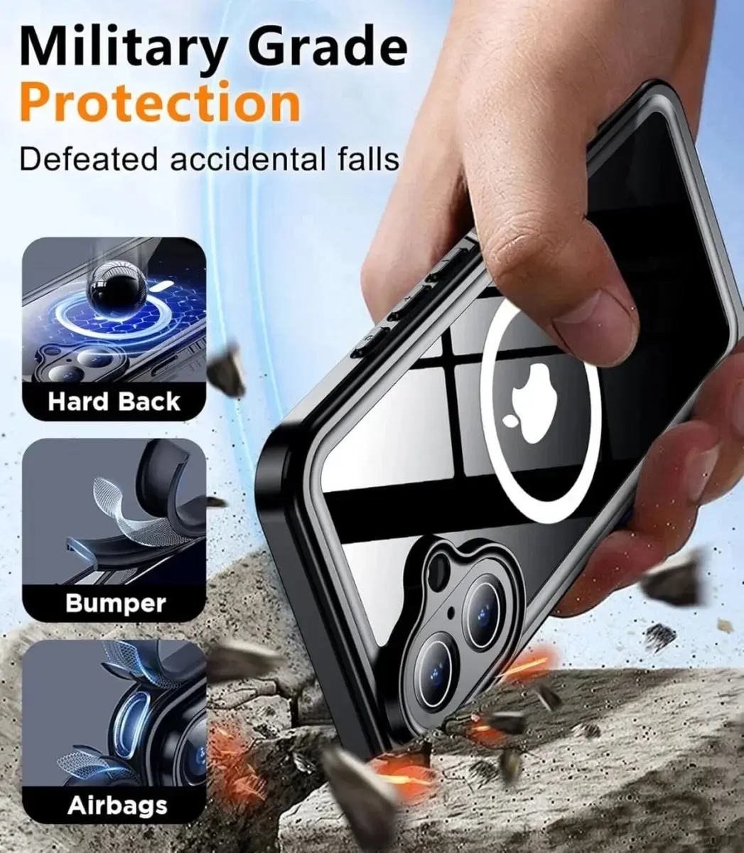 Selected SBG Outdoor Case iPhone 16 Plus - IP68 - MagSafe - Transparant/Zwart