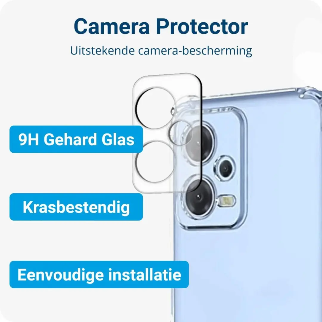 Selected Xiaomi Redmi Note 12 5G Hoesje - Schokbestendig + 9H Glas - Transparant